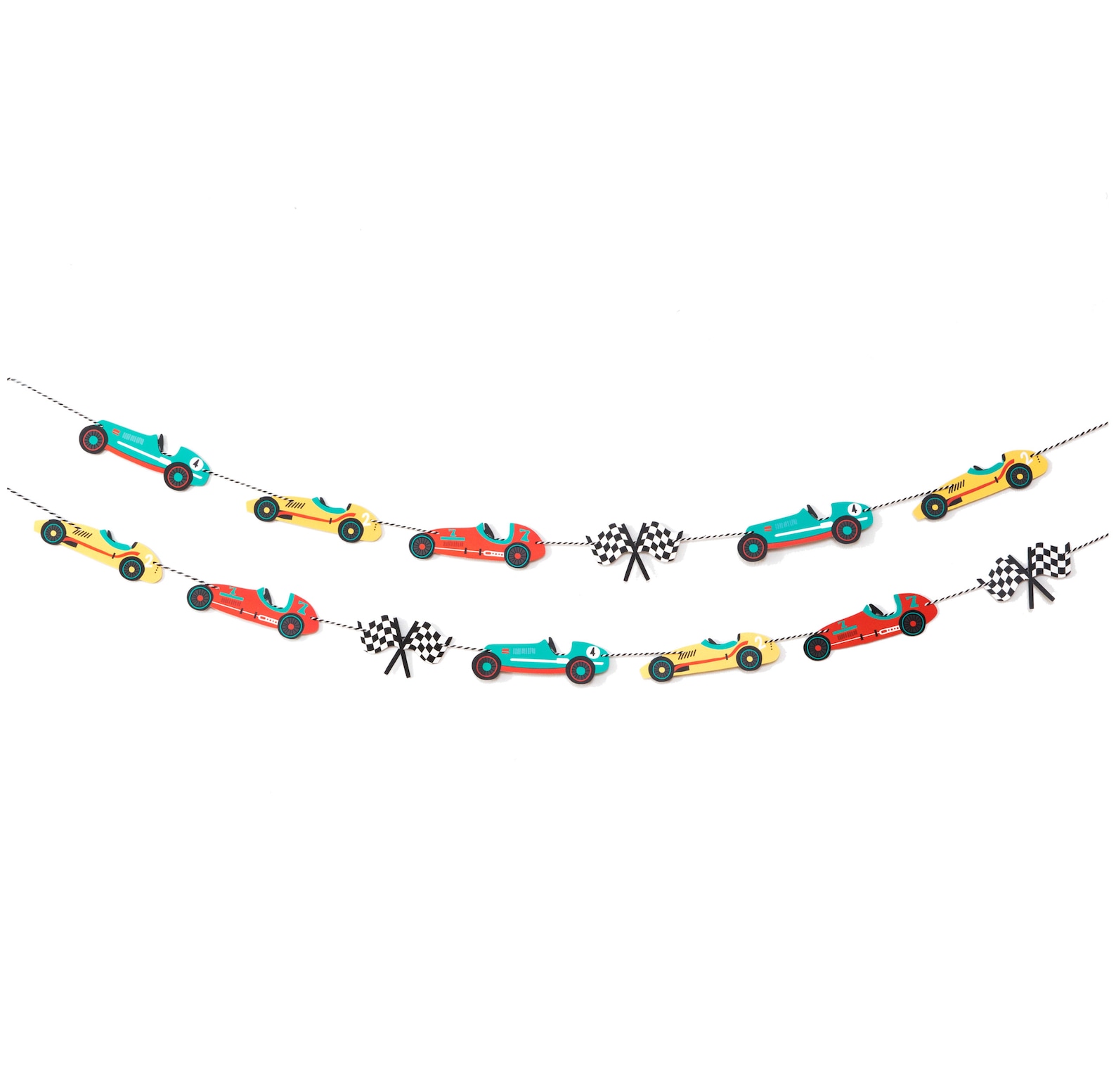 Vintage Race Car Garland Birthday Baby Shower Decorations Etsy