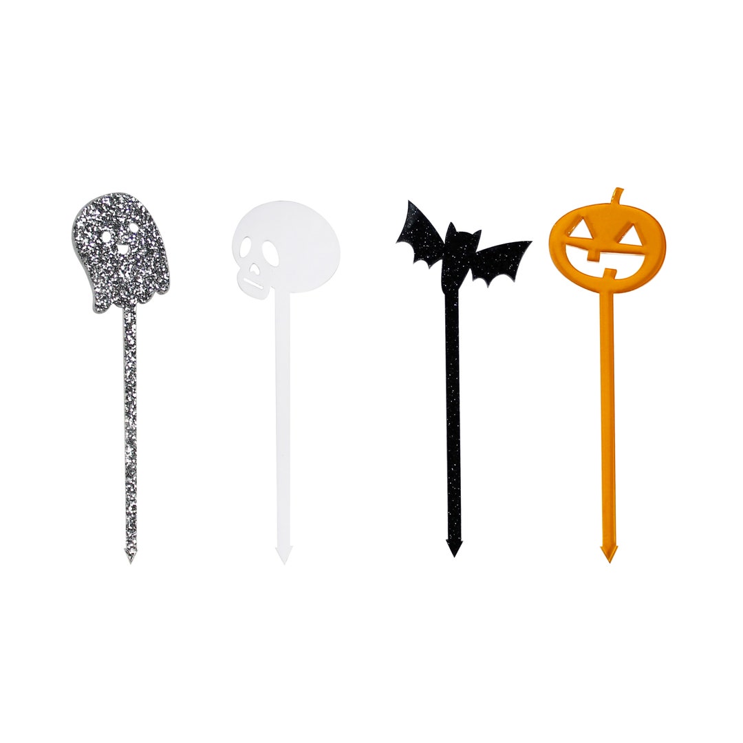 Monster Mash Halloween Acrylic Food Picks