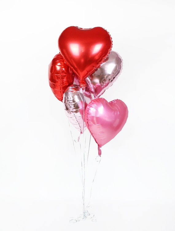 Love Palloncini di San Valentino con lamina di cuore, Palloncini da 6 ct /  Cuore per Galentine / Doccia nuziale, Festa di fidanzamento, Baby Shower -   Italia