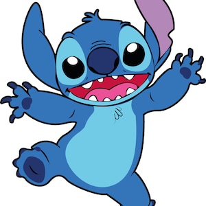 Happy Blue Alien Clipart Vector, PNG SVG Design