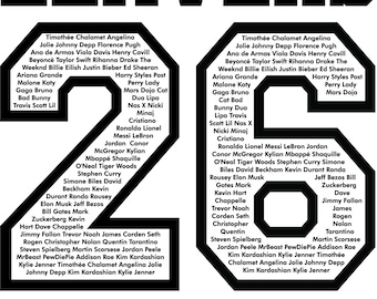 Custom Leavers 2026 Names Vector Image File (PNG, SVG)