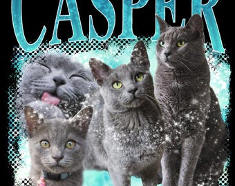 Custom Retro 90s Photo Collage | Personalized Pet & Family Portrait (Digital Download)