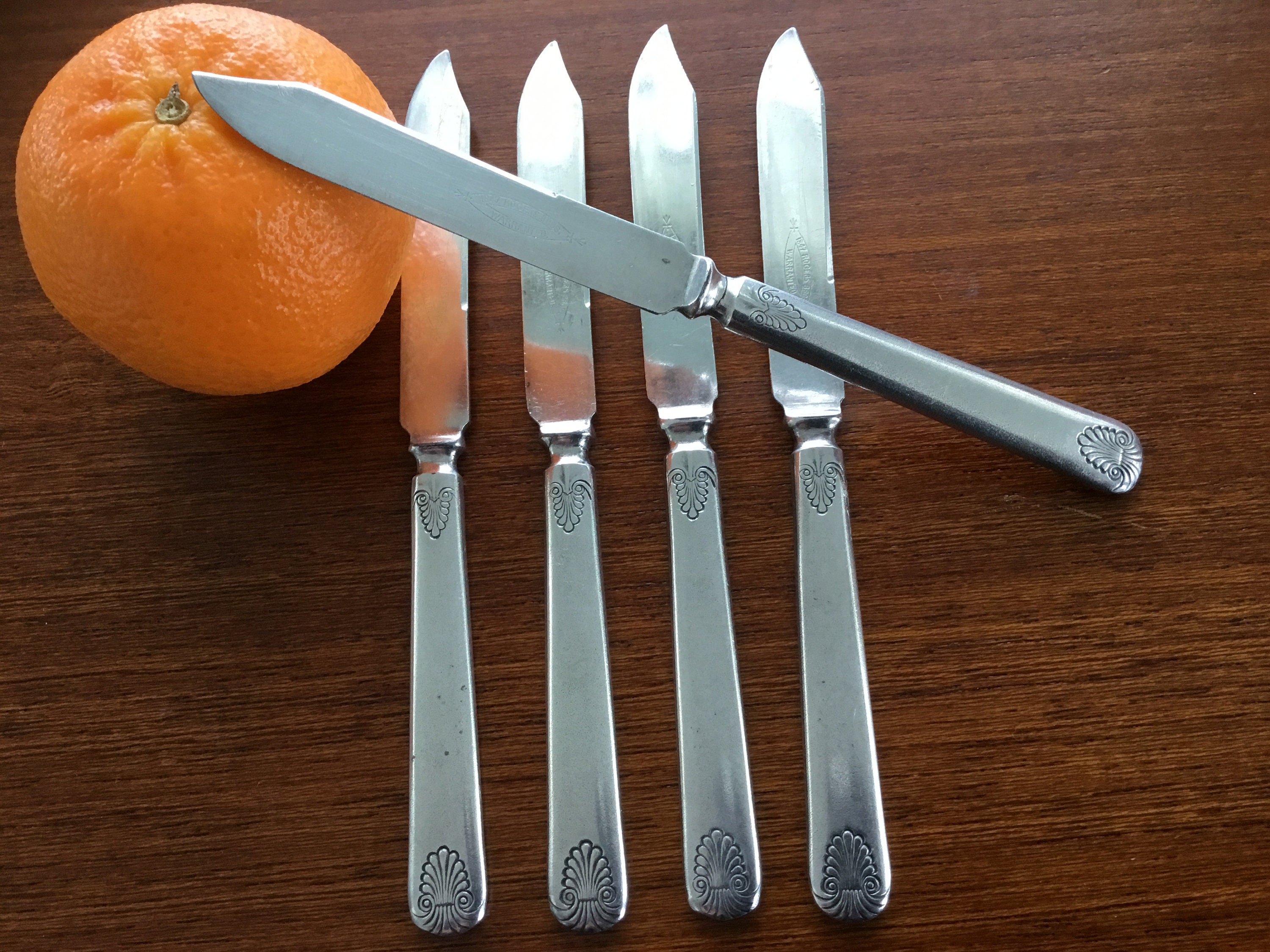 5pc. 1847 Rogers Bros. Silverplate Fruit Knives Etsy