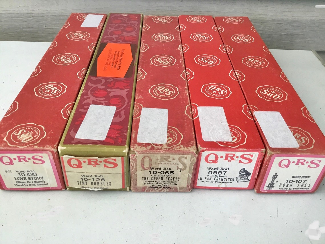 5 QRS Player Piano Rolls Popular Titles | Etsy