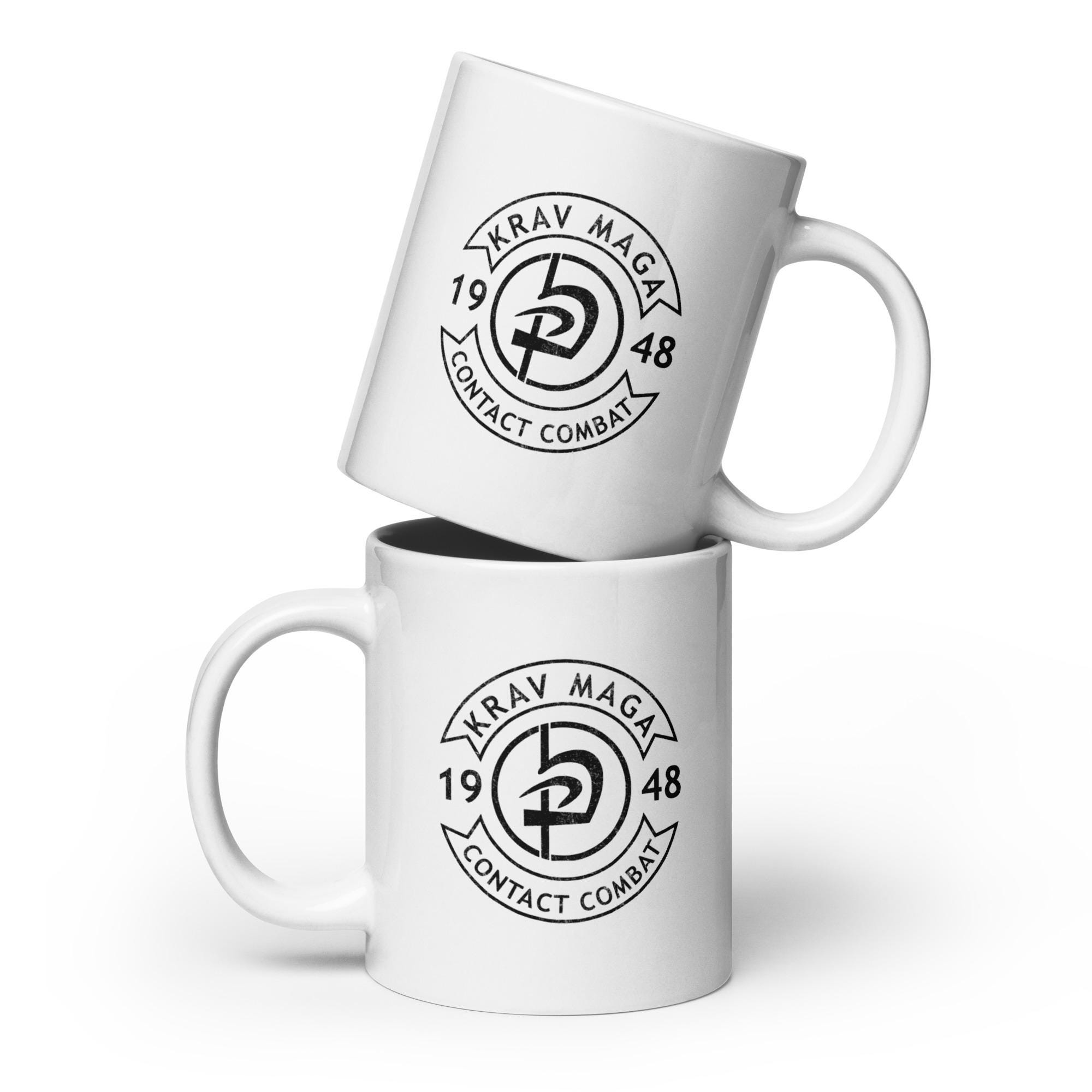Tazza Da Caffè 'Krav Maga Non è Un Hobby', 300 Ml, Nera, Stampa In Sublimazione, Lavabile In Lavastoviglie, Regalo Per Sportivi