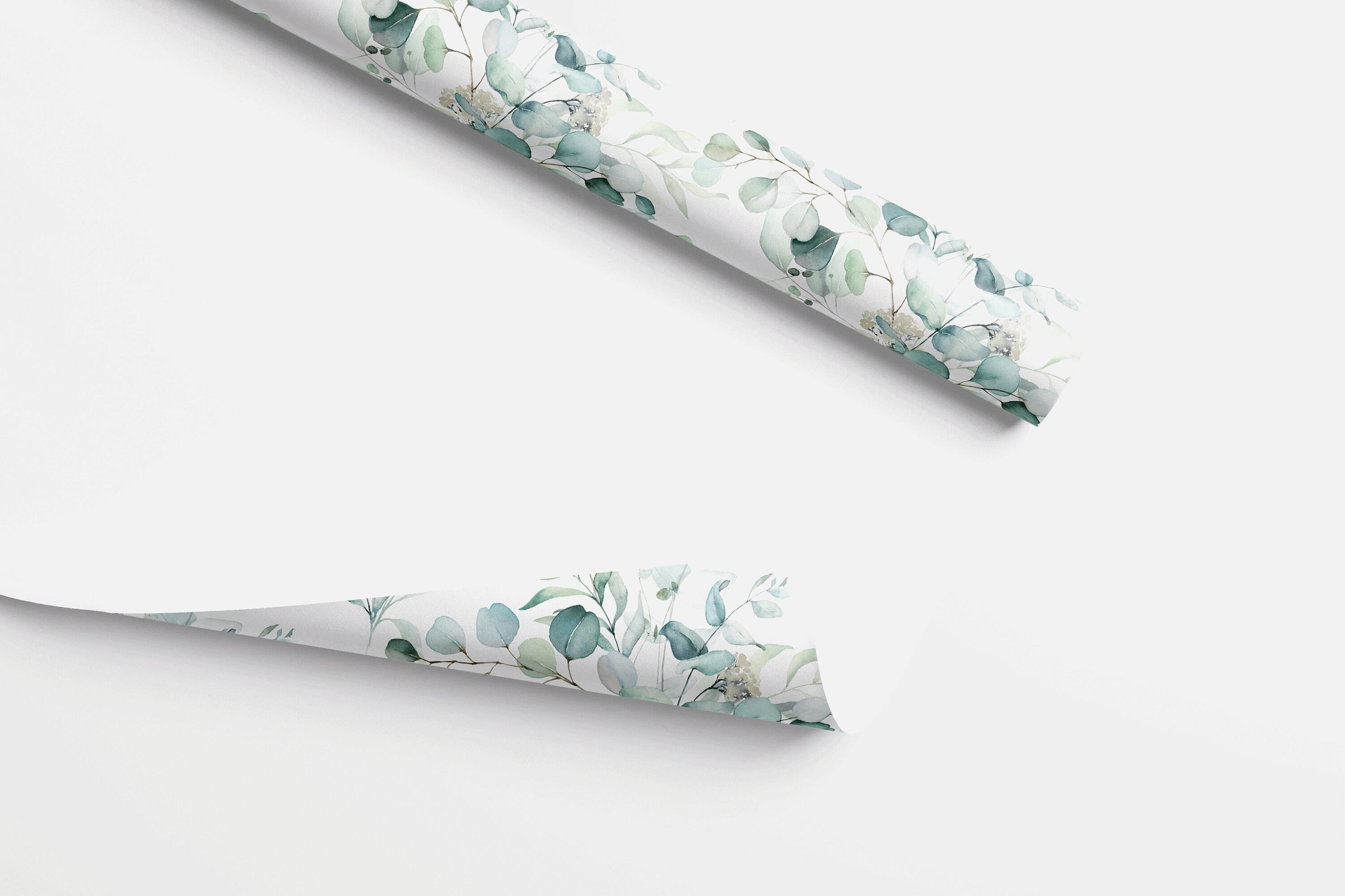Floral Wrapping Paper Botanical Leaf Wrapping Paper Etsy UK