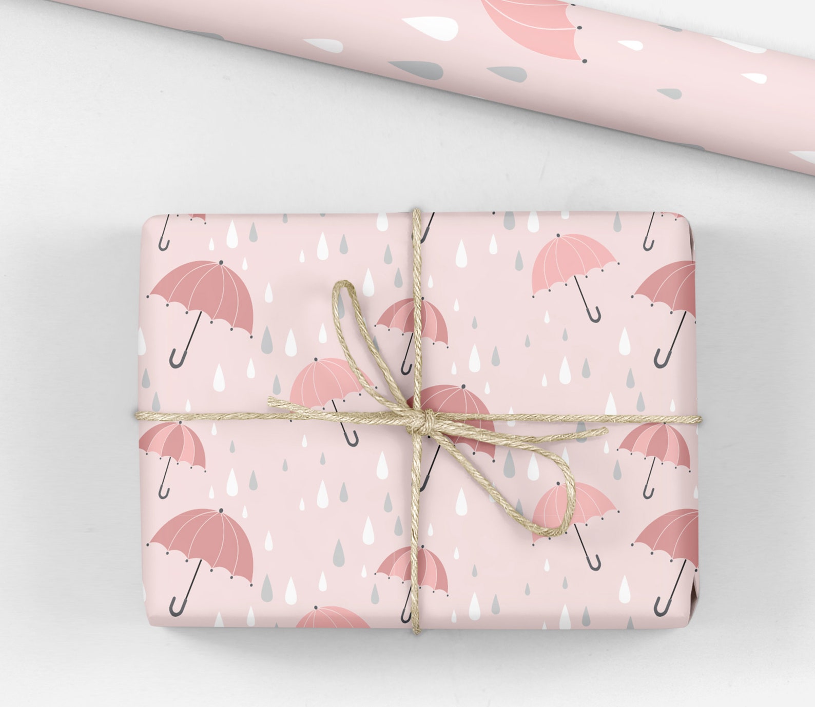 Cute Umbrella Wrapping Paper Umbrella Gift Wrap Umbrella Etsy