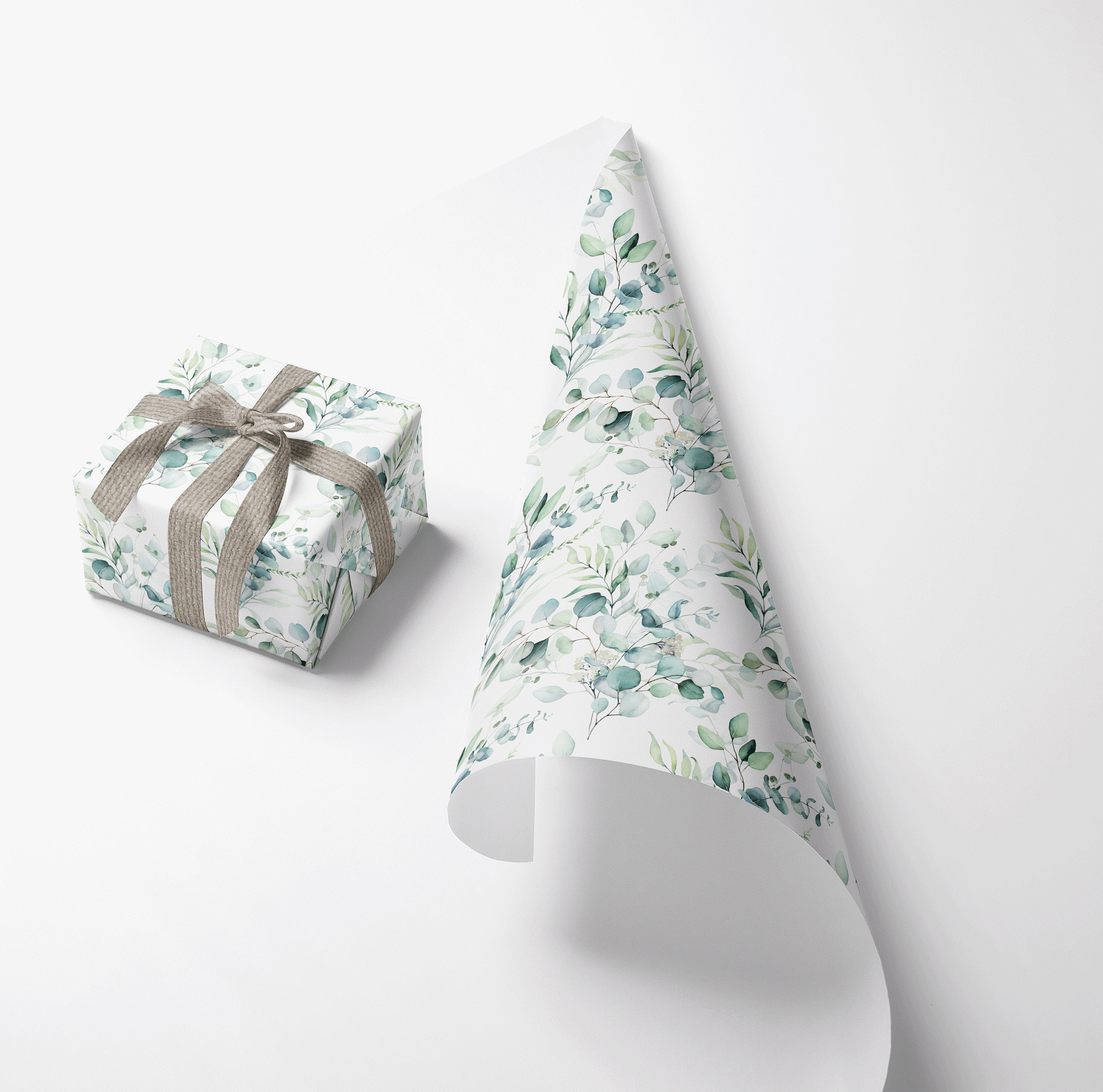 Floral Wrapping Paper Botanical Leaf Wrapping Paper Etsy UK