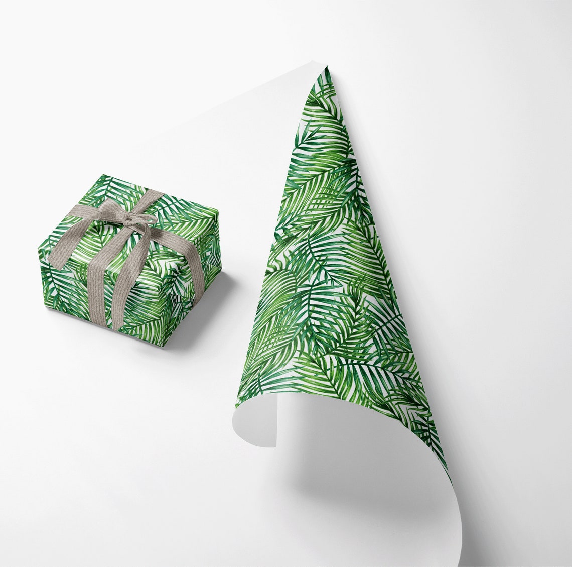 Palm Leaf Wrapping Paper Sheet Palm Leaf Gift Wrap Palm Leaf Etsy UK