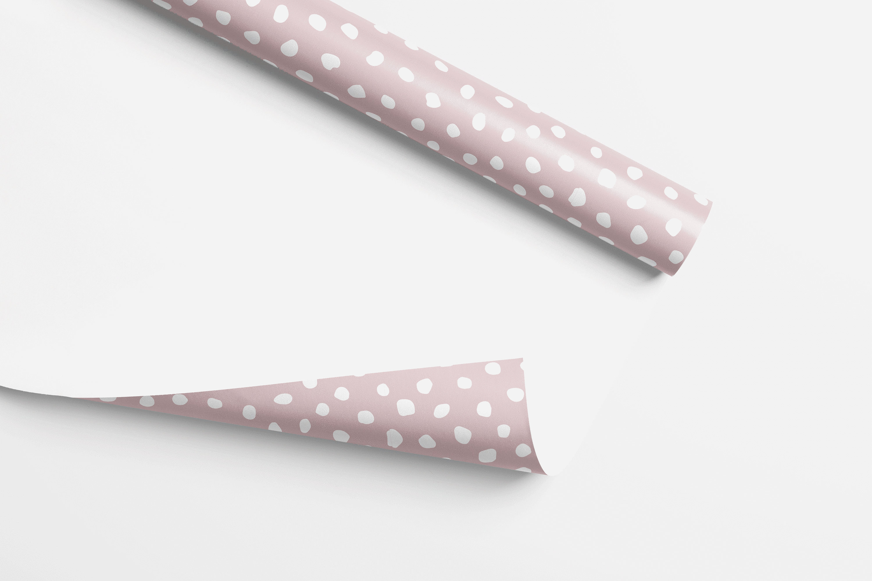 Pink Polka Dot Wrapping Paper Pink Polka Dot Gift Wrap Blush