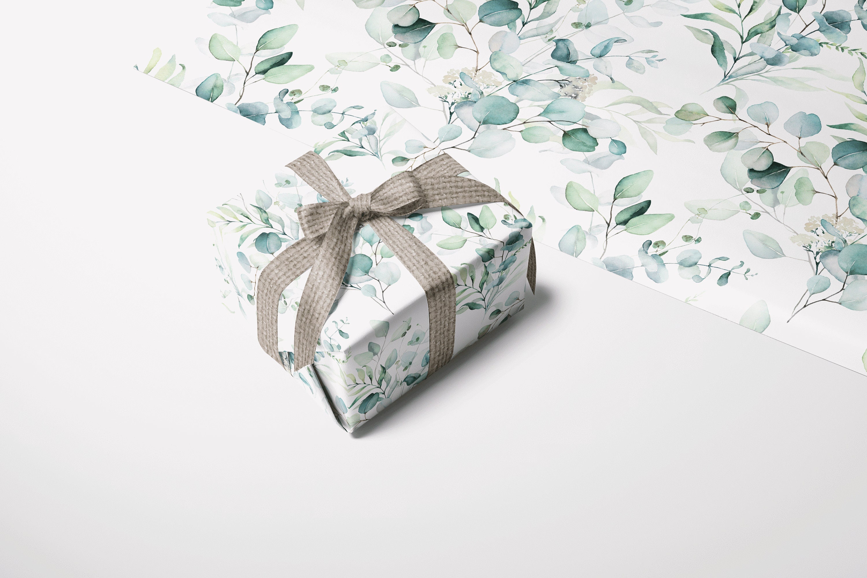 Floral Wrapping Paper Botanical Leaf Wrapping Paper Etsy UK
