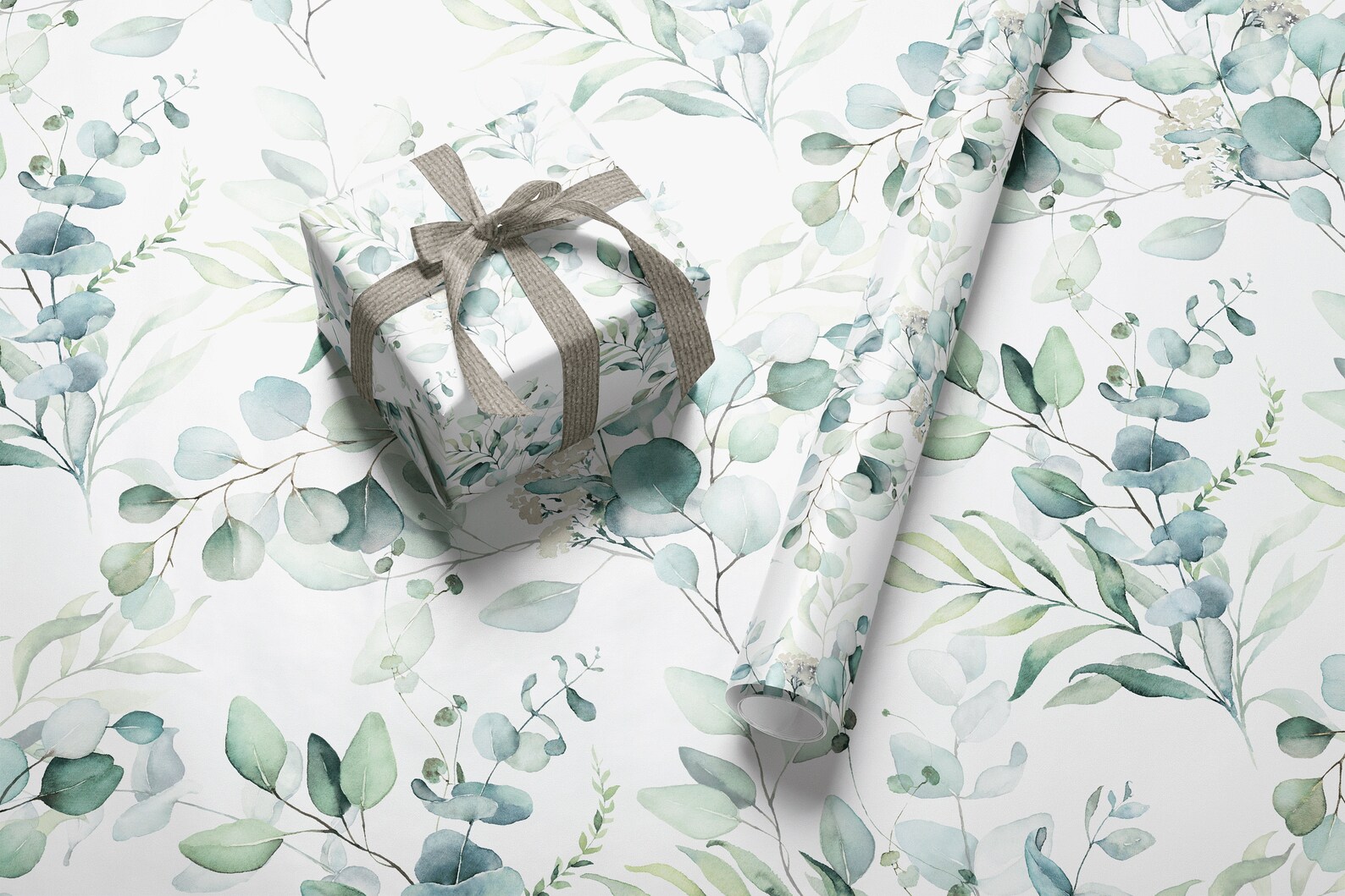 Floral Wrapping Paper Botanical Leaf Wrapping Paper Etsy UK