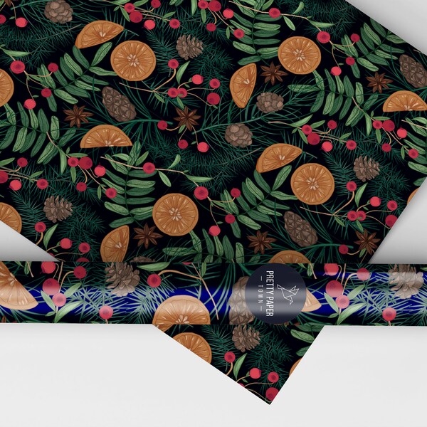 Xmas Wrapping Paper Etsy UK
