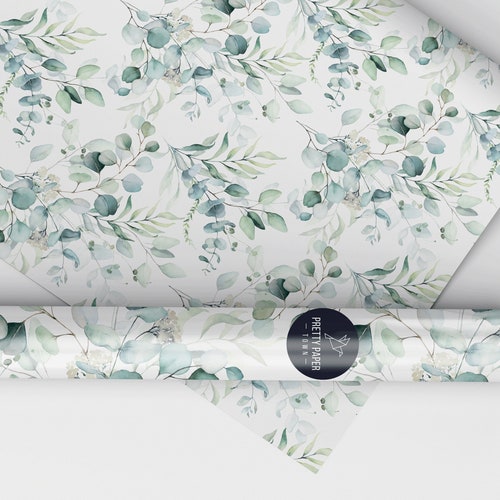 Botanical Wrapping Paper Recycled Gift Wrap Summer Garden Etsy