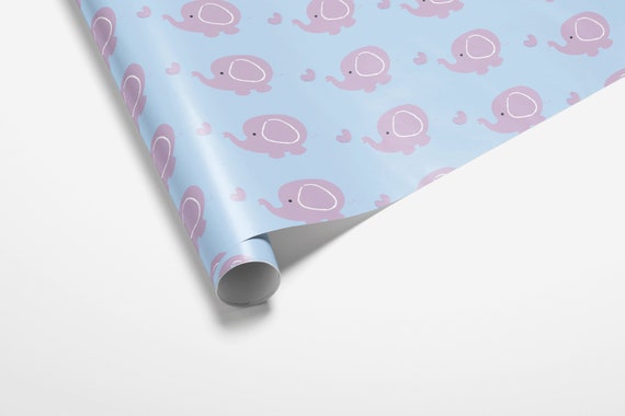 Wrapping Paper Roll, Baby Boy Wrapping Paper Gift Wrap, New Boy Wrapping  Paper Gift Wrap, Pink or Blue, Newborn Baby Shower UK 