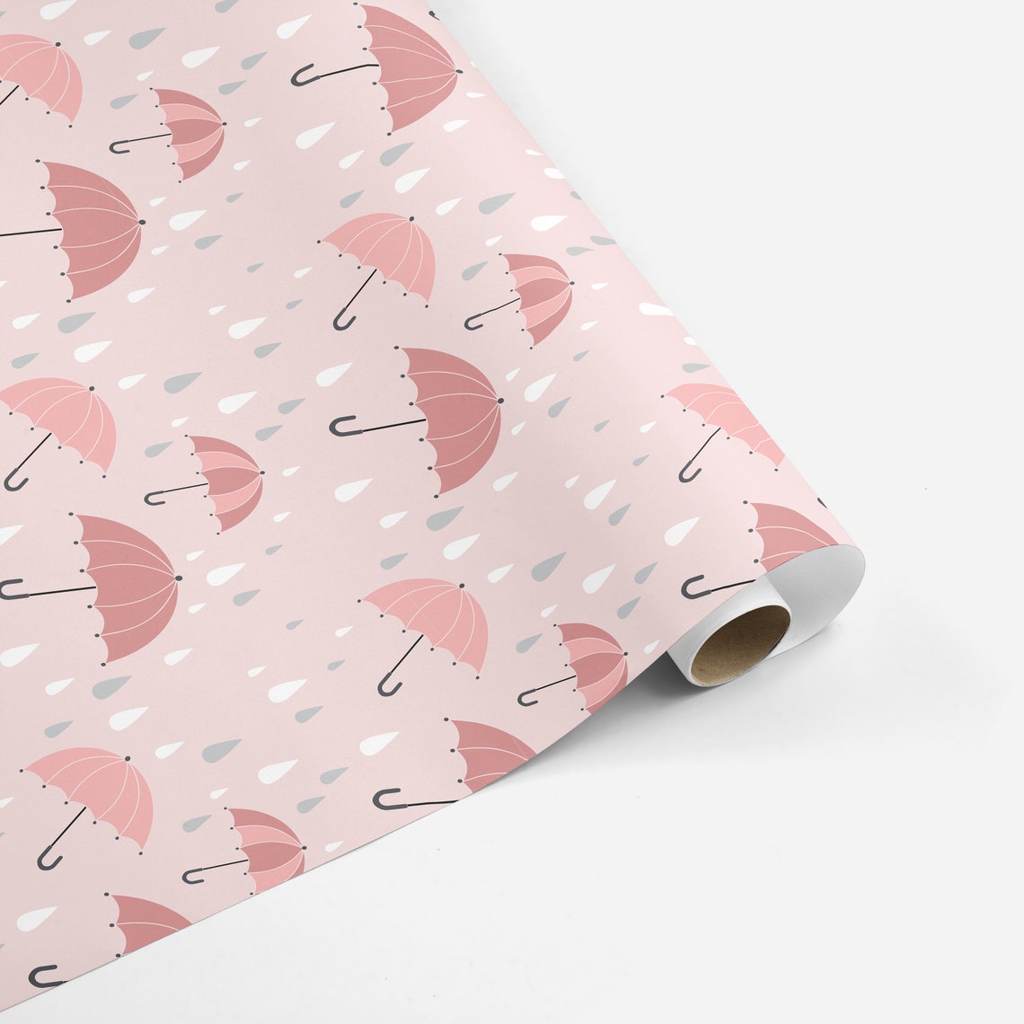 Cute Umbrella Wrapping Paper Umbrella Gift Wrap Umbrella Etsy
