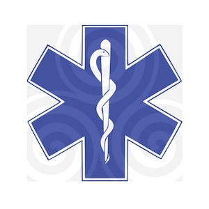 Medical Symbol, Paramedic EMT Symbol, Two version, V1 V2 clipart, Sizable, Vector, PDF, SVG, Cricut, etc. download