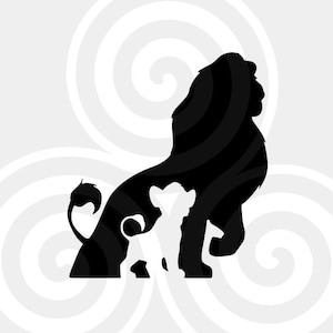 Lionking, Lion king inspired, Sizable, Vector, PDF, SVG, PNG, Silhouette, Vinyl cutter, Cricut, T-shirt, Poster, etc. download