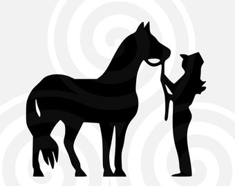 Horse, Cowgirl, Sizable, Vector, PDF, SVG, PNG, eps, jpeg, dxf, Vinyl cutter, Cricut, Cut ready, T-shirt, Poster, etc. download