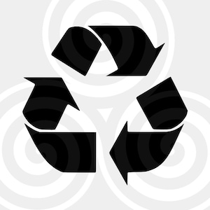 Recycling, Recycling, Logo, großformatig, Vektor, PDF, SVG, PNG, Silhouette, Vinylschneider, Cricut, schnittfertig, T-Shirt, Poster usw. herunterladen