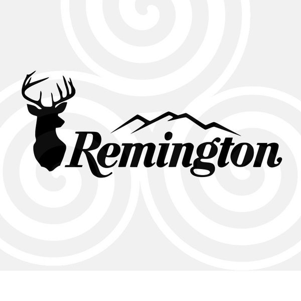 Deer Hunting Remington Mountain Monogram Frame Deer Rifle SVG Deer Remington Monogram Clipart Svg Dxf Eps Png Pdf Silhouette Cricut Cut File
