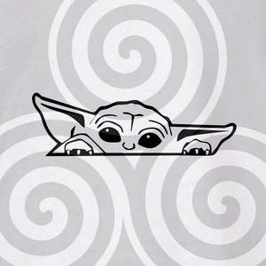 Yoda, Sizable, Vector, PDF, SVG, PNG, Silhouette, Vinyl cutter, Cricut, Cut ready, T-shirt, Poster, etc. download