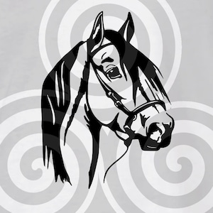 Horse head, Sizable, Vector, PDF, SVG, PNG, eps, jpeg, dxf, Vinyl cutter, Cricut, Cut ready, T-shirt, Poster, etc. download