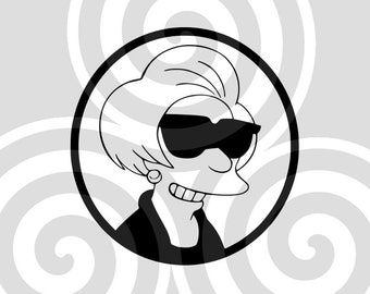 Edna Carbapples, Sunglasses, Sizeable, Vector, PDF, SVG, PNG, Silhouette, Vinyl cutter, Cricut, Cut ready, T-shirt, Poster, etc. download