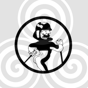 Ned Flanders, Ski suit, Sizable, Vector, PDF, SVG, PNG, Silhouette, Vinyl cutter, Cricut, Cut ready, T-shirt, Poster, etc. download