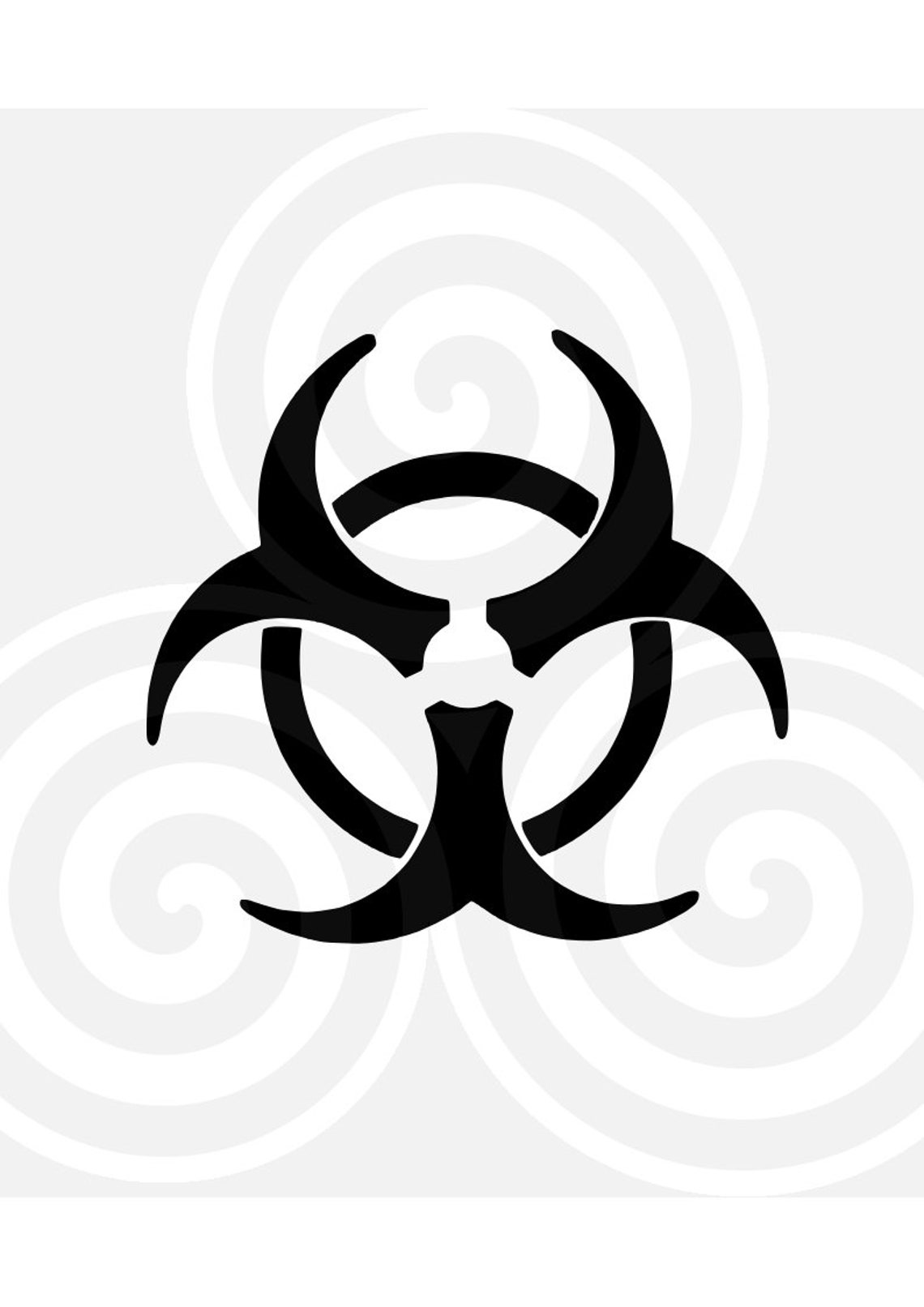 Biohazard Symbol Healtcare Hospital Sizable Vector PDF | Etsy