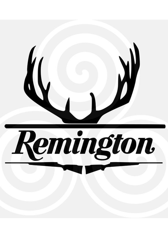 Download Hunting Remington Monogram Frame Antler Deer Rifle SVG ...