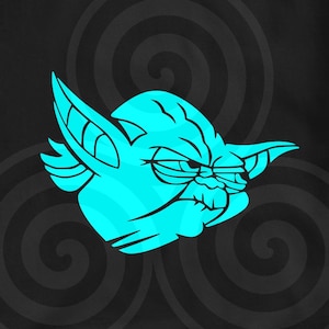 Yoda face, Sizable, Vector, PDF, SVG, PNG, Silhouette, Vinyl cutter, Cricut, Cut ready, T-shirt, Poster, etc. download