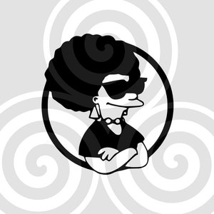 Patty Bouvier, Sunglasses, Sizable, Vector, PDF, SVG, PNG, Silhouette, Vinyl cutter, Cricut, Cut ready, T-shirt, Poster, etc. download