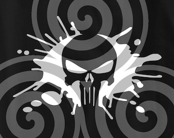 Punisher splat, Punisher movie inspired, Sizeable, Vector, PDF, SVG, PNG, Silhouette, Vinyl cutter, T-shirt, Poster, etc. download