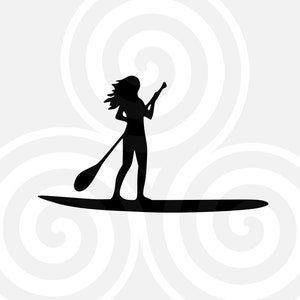 Paddelbräda, Kajak, Logotyp, Storleksanpassad, Vektor, PDF, SVG, PNG, Silhuett, Vinylskärare, Cricut, T-shirt, Poster, Klippklar, etc. nedladdning bild 2