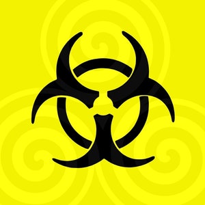 Biohazard symbol, healtcare, hospital , Sizable, Vector, PDF, SVG, PNG, Silhouette, Vinyl cutter, Cricut, T-shirt, Poster, etc. download