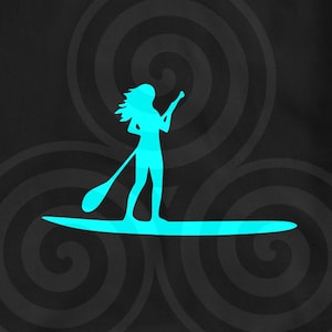 Paddleboard, Kayak, Logo, Sizable, Vector, PDF, SVG, PNG, Silhouette, Vinyl cutter, Cricut, T-shirt, Poster, Cut ready, etc. download