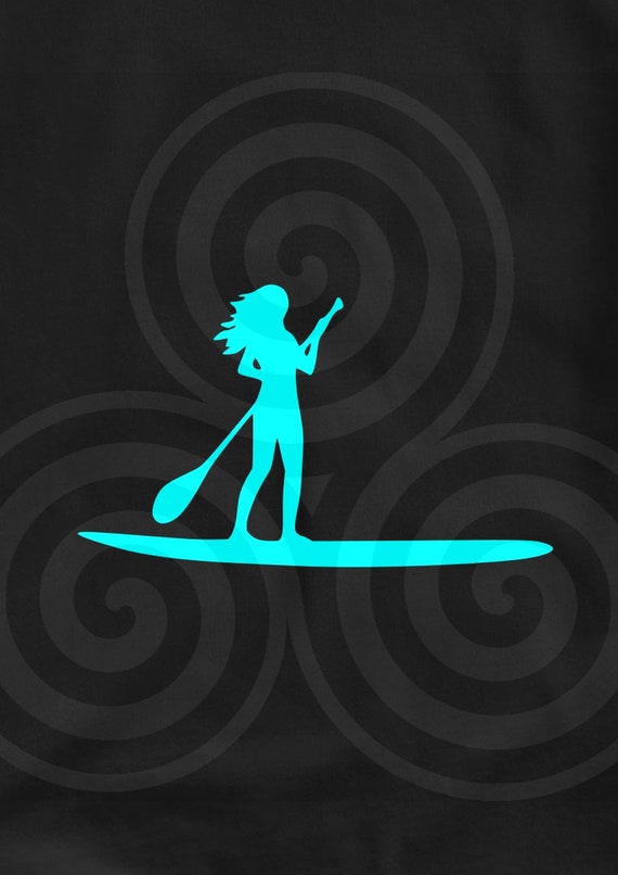 Paddleboard, Kayak, Logo, Sizable, Vector, PDF, SVG, PNG, Silhouette, Vinyl cutter, Cricut, T-shirt, Poster, Cut ready, etc. download