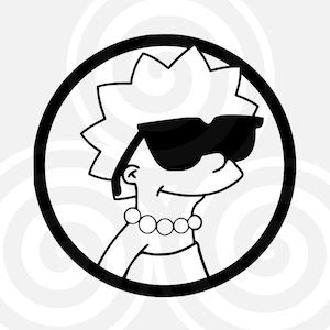 Lisa, Sunglasses, Sizable, Vector, PDF, SVG, PNG, Silhouette, Vinyl cutter, Cricut, Cut ready, T-shirt, Poster, etc. download
