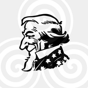 Uncle Sam, Scalable, Vector, Clipart, PDF, SVG, PNG, eps, dxf, Vinyl cutter, Cricut, T-shirt, Poster, etc. download