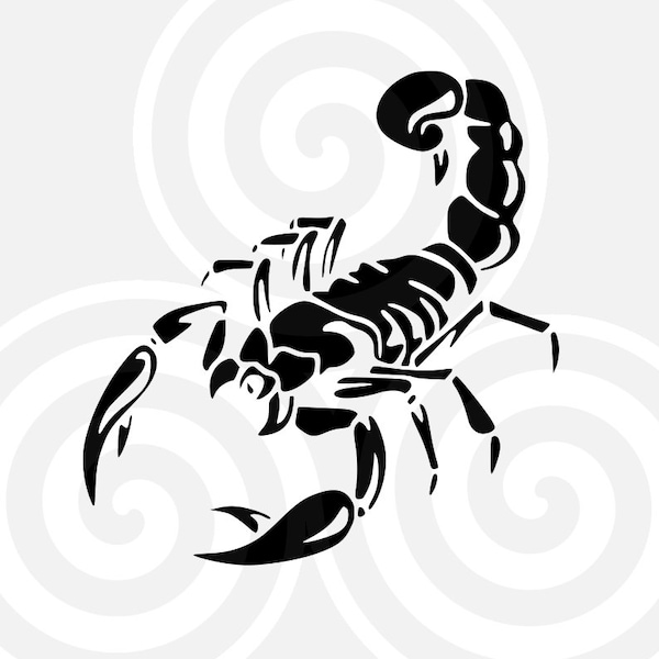 Scorpion, Sizable, Vector, PDF, SVG, PNG, eps, jpeg, dxf, Vinyl cutter, Cricut, Cut ready, T-shirt, Poster, etc. download