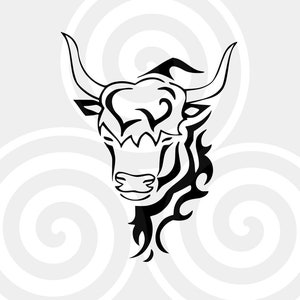 Beef, Tribal, Sizable, Vector, PDF, SVG, PNG, Silhouette, Vinyl cutter, Cricut, T-shirt, Poster, etc. download