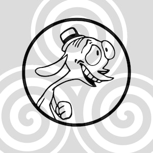 Ren and Stimpy inspired, Sizable, Vector, PDF, SVG, PNG, Silhouette, Vinyl cutter, Cricut, Cut ready, T-shirt, Poster