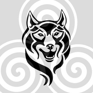 Wolf Tribal, Sizable, Vector, PDF, SVG, PNG, Silhouette, Vinyl cutter, Cricut, Cut ready, T-shirt, Poster, etc.