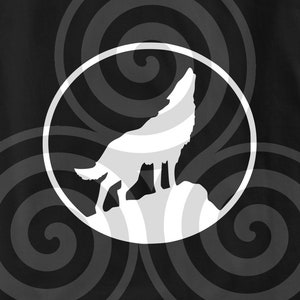 Wolf, Howling the moon, Sizable, Vector, PDF, SVG, PNG, Silhouette, Vinyl cutter, Cricut, Cut ready, T-shirt, Poster, etc. download