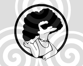 Selma Bouvier, Sunglasses, Sizeable, Vector, PDF, SVG, PNG, Silhouette, Vinyl cutter, Cricut, Cut ready, T-shirt, Poster, etc. download