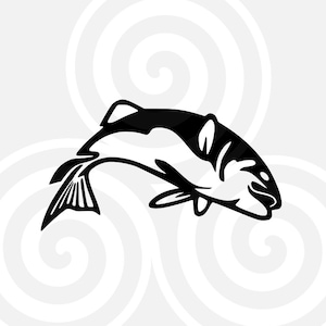 Trout, Fishing, Sizable, Vector, PDF, SVG, PNG, Silhouette, Vinyl cutter, Cricut, T-shirt, Poster, etc. download