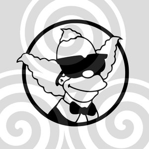 Krusty Sunglasses, Sizeable, Vector, PDF, SVG, PNG, Silhouette, Vinyl cutter, Cricut, Cut ready, T-shirt, Poster, etc. download