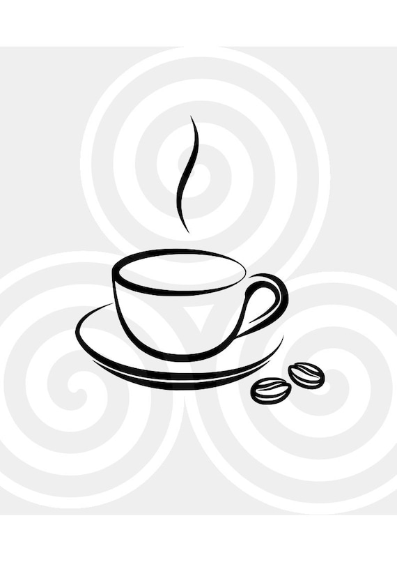 Download Coffee Cup Sizable Vector Pdf Svg Png Eps Jpeg Dxf Etsy