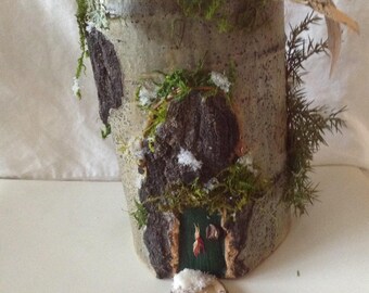 Natural Wintery Gnome House